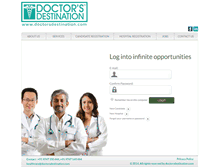 Tablet Screenshot of doctorsdestination.com